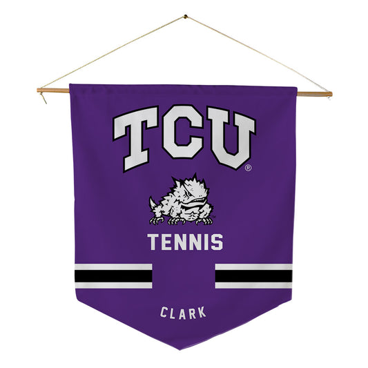 TCU - NCAA Women's Tennis : Caroline Clark - Pennant - 18" x 21"-0