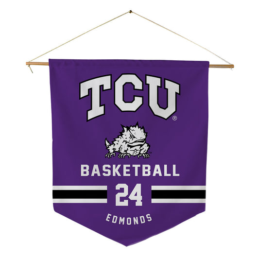 TCU - NCAA Men's Basketball : Xavier Edmonds - Pennant - 18" x 21"-0
