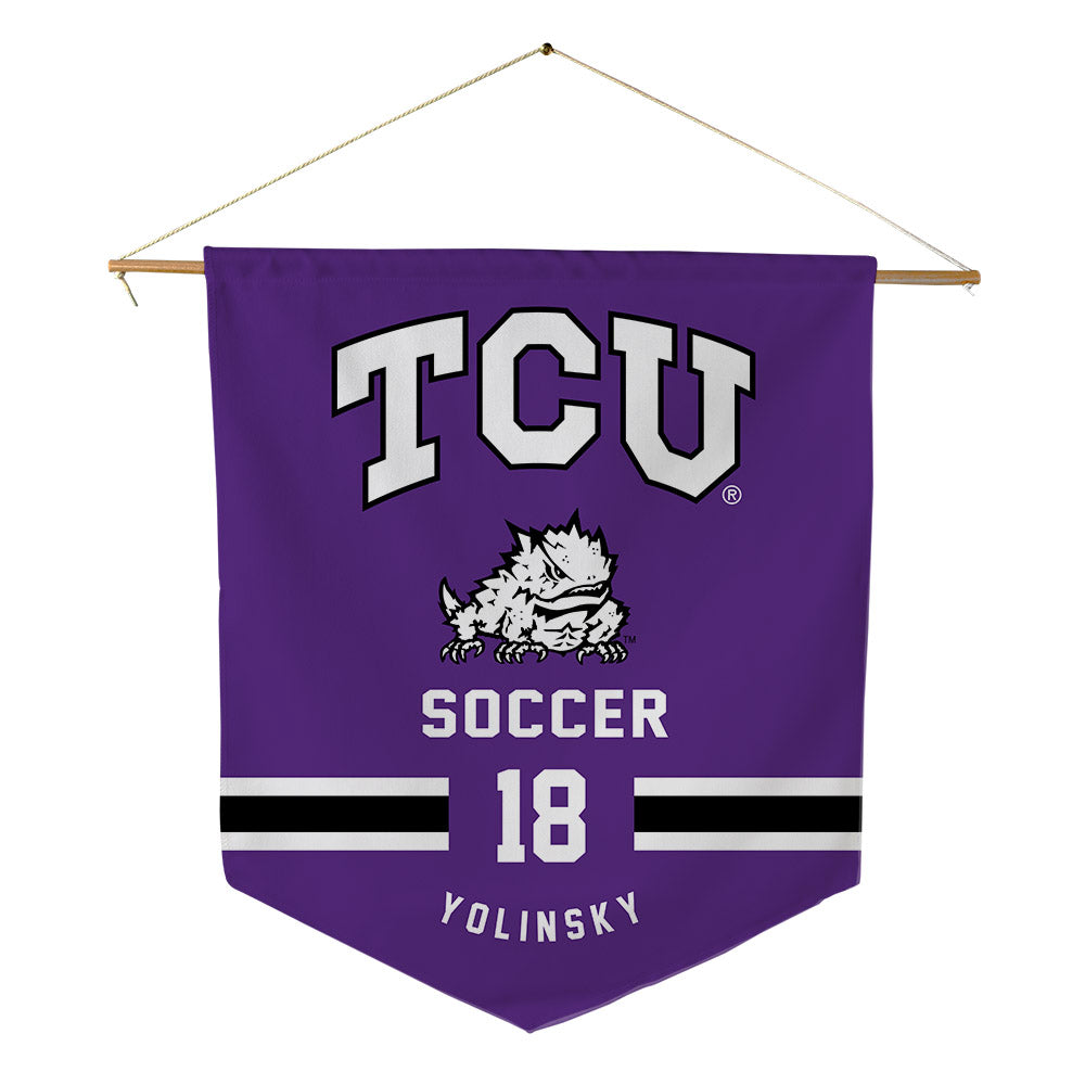 TCU - NCAA Women's Soccer : Emma Yolinsky - Pennant - 18" x 21"-0