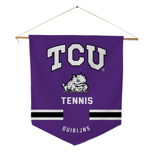 TCU - NCAA Men's Tennis : Kaj Quirijns - Pennant - 18" x 21"-0