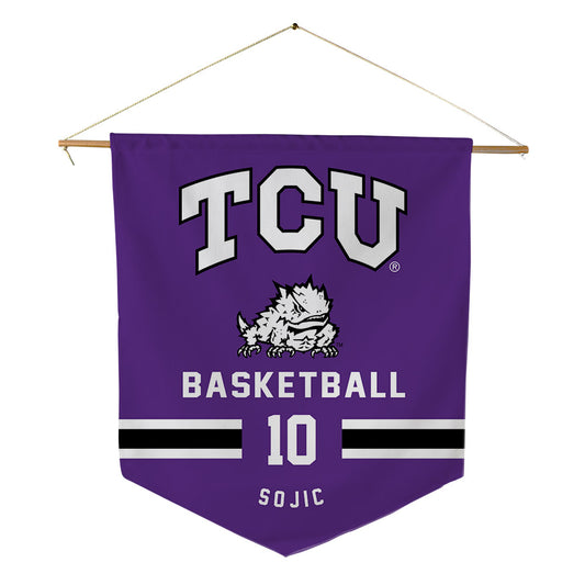 TCU - NCAA Men's Basketball : Milos Sojic - Pennant - 18" x 21"-0