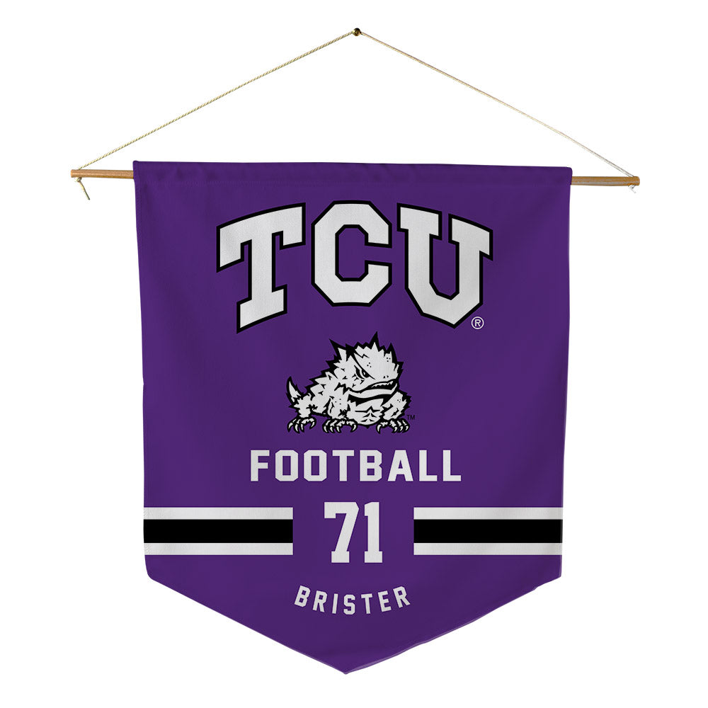TCU - NCAA Football : Creece Brister - Pennant - 18" x 21"-0