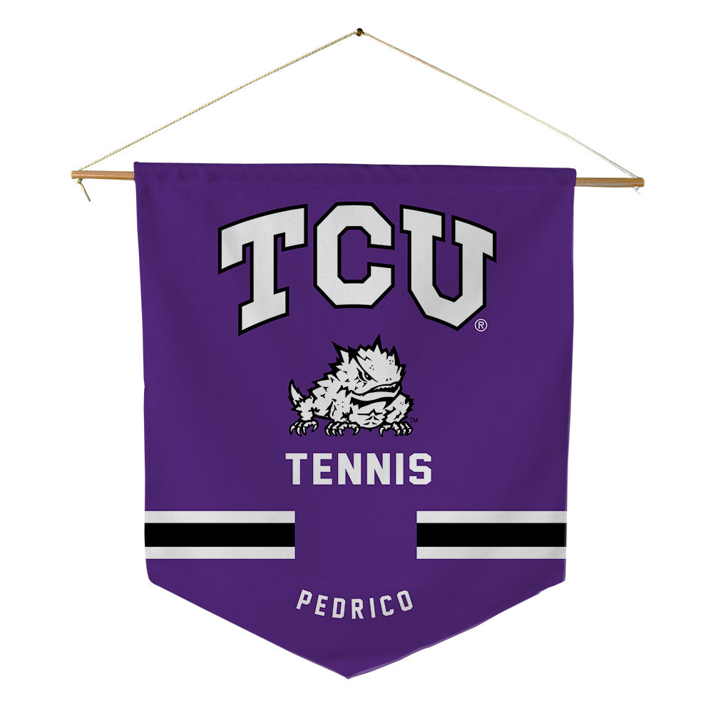 TCU - NCAA Men's Tennis : Albert Pedrico - Pennant - 18" x 21"-0