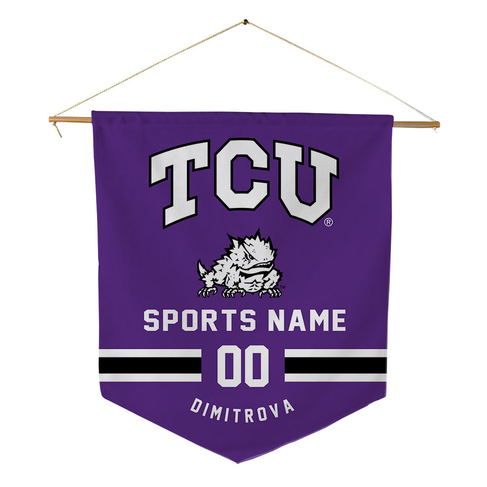 TCU - NCAA Women's Golf : Sofie Dimitrova - Pennant - 18" x 21"-0
