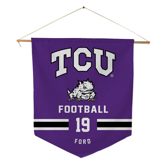 TCU - NCAA Football : Jesse Ford - Pennant - 18" x 21"-0