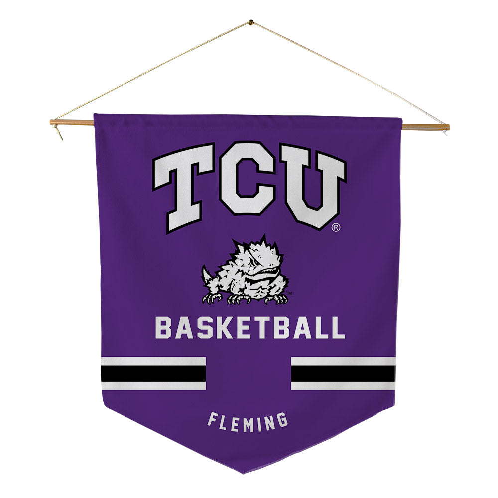 TCU - NCAA Men's Basketball : Samuel Fleming - Pennant - 18" x 21"-0