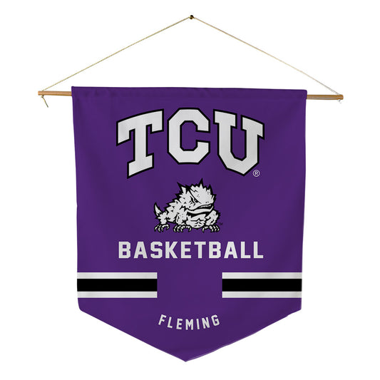 TCU - NCAA Men's Basketball : Samuel Fleming - Pennant - 18" x 21"-0