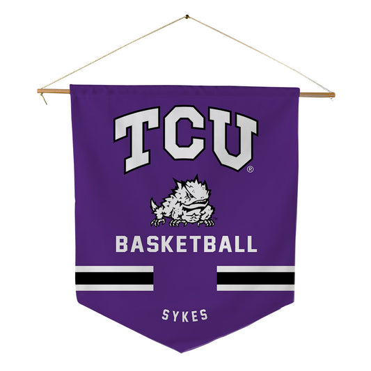 TCU - NCAA Men's Basketball : Gavin Sykes - Pennant - 18" x 21"-0