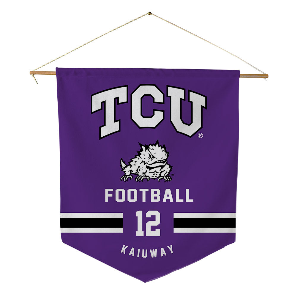 TCU - NCAA Football : Lafayette Kaiuway - Pennant - 18" x 21"-0