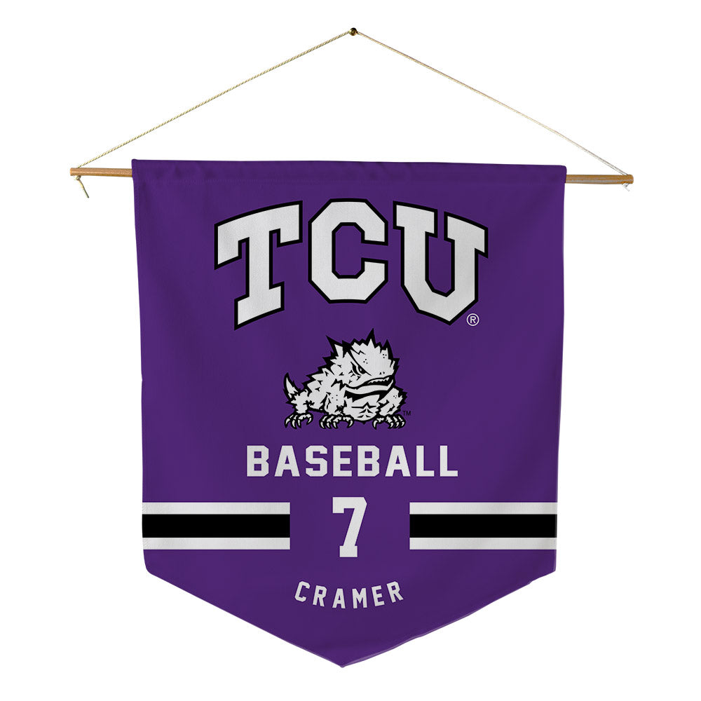 TCU - NCAA Baseball : Cole Cramer - Pennant - 18" x 21"-0