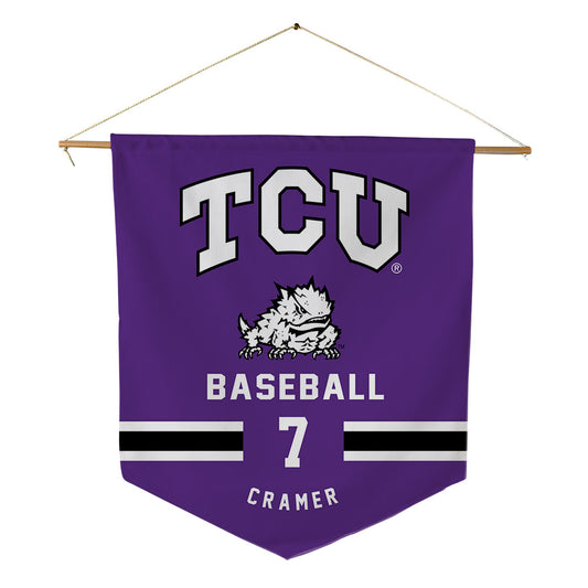 TCU - NCAA Baseball : Cole Cramer - Pennant - 18" x 21"-0