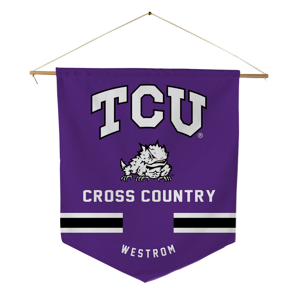 TCU - NCAA Men's Cross Country : Tyler Westrom - Pennant - 18" x 21"-0
