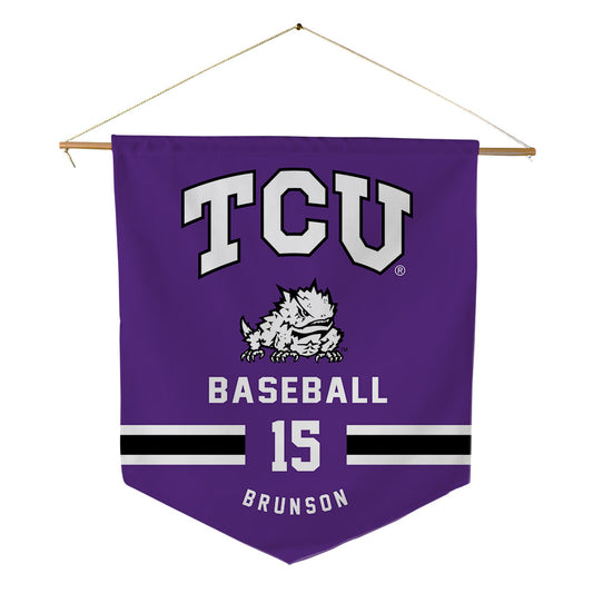 TCU - NCAA Baseball : Chase Brunson - Pennant - 18" x 21"-0
