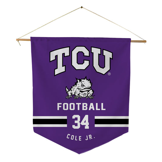 TCU - NCAA Football : Perry Cole Jr. - Pennant - 18" x 21"-0