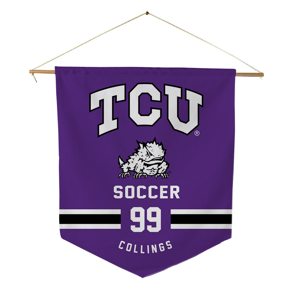 TCU - NCAA Women's Soccer : Eliza Collings - Pennant - 18" x 21"-0