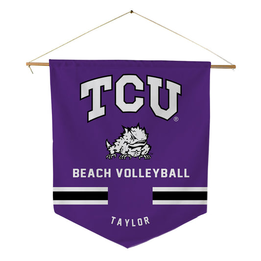 TCU - NCAA Beach Volleyball : Britain Taylor - Pennant - 18" x 21"-0