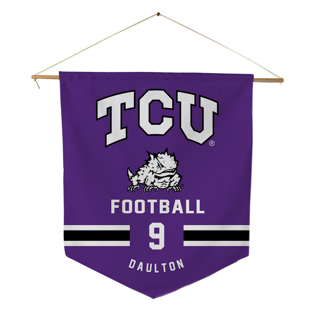 TCU - NCAA Football : Jack Daulton - Pennant - 18" x 21"-0