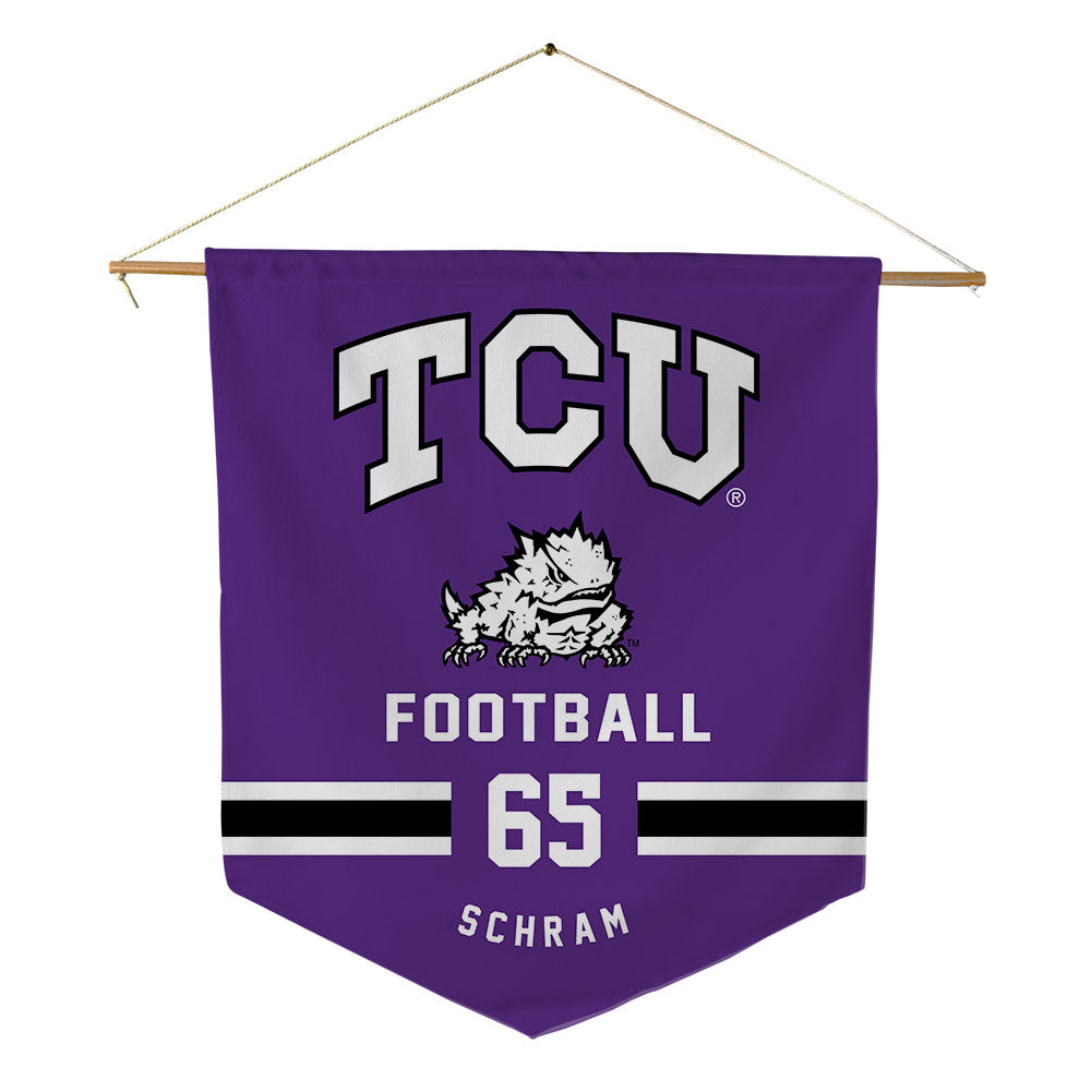 TCU - NCAA Football : Logan Schram - Pennant - 18" x 21"-0