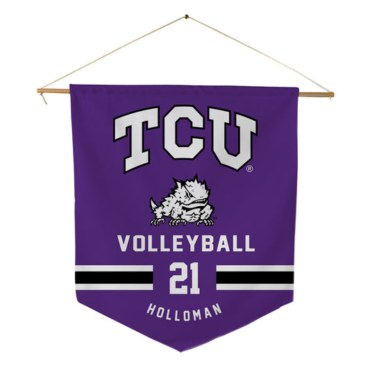 TCU - NCAA Women's Volleyball : Morgan Holloman - Pennant - 18" x 21"-0
