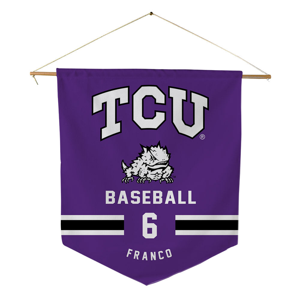 TCU - NCAA Baseball : Noah Franco - Pennant - 18" x 21"-0