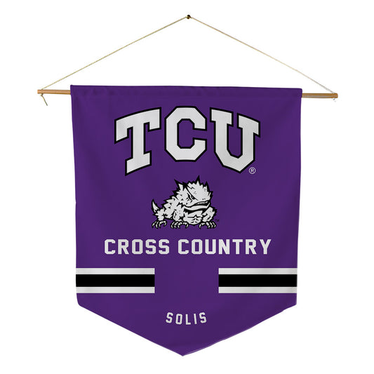 TCU - NCAA Men's Cross Country : Hector Solis - Pennant - 18" x 21"-0