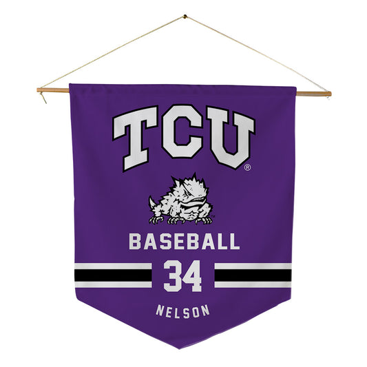 TCU - NCAA Baseball : Cade Nelson - Pennant - 18" x 21"-0