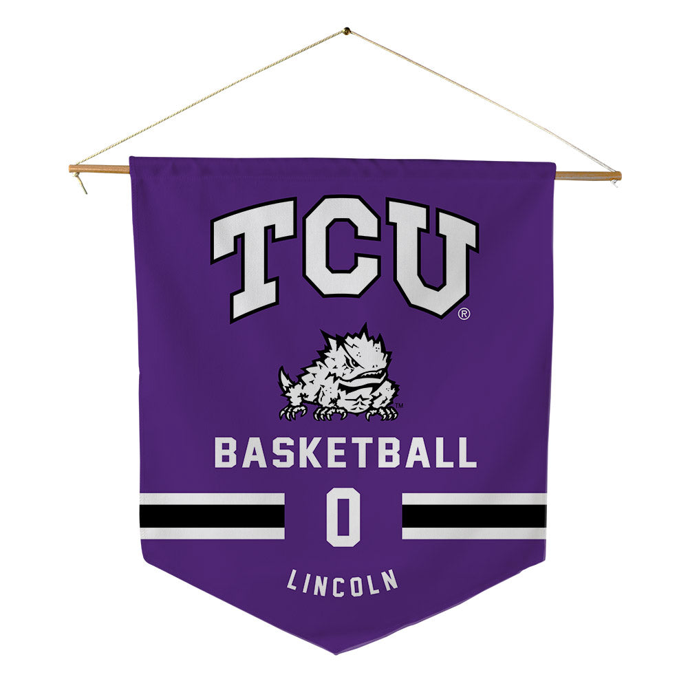 TCU - NCAA Men's Basketball : Trent Lincoln - Pennant - 18" x 21"-0