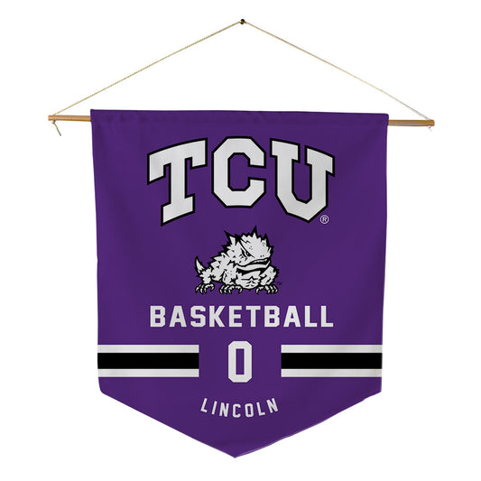 TCU - NCAA Men's Basketball : Trent Lincoln - Pennant - 18" x 21"-0