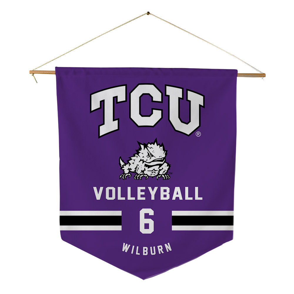 TCU - NCAA Women's Volleyball : Reese Wilburn - Pennant - 18" x 21"-0
