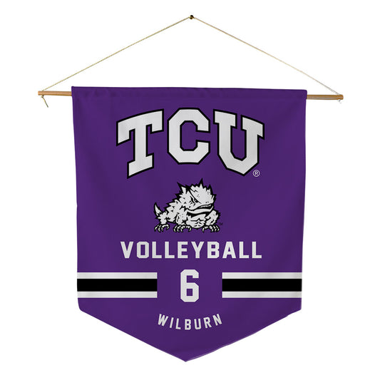 TCU - NCAA Women's Volleyball : Reese Wilburn - Pennant - 18" x 21"-0