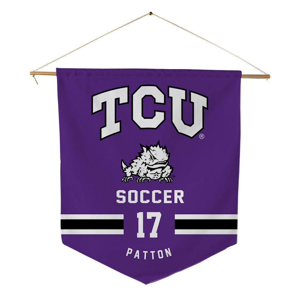 TCU - NCAA Women's Soccer : Cameron Patton - Pennant - 18" x 21"-0