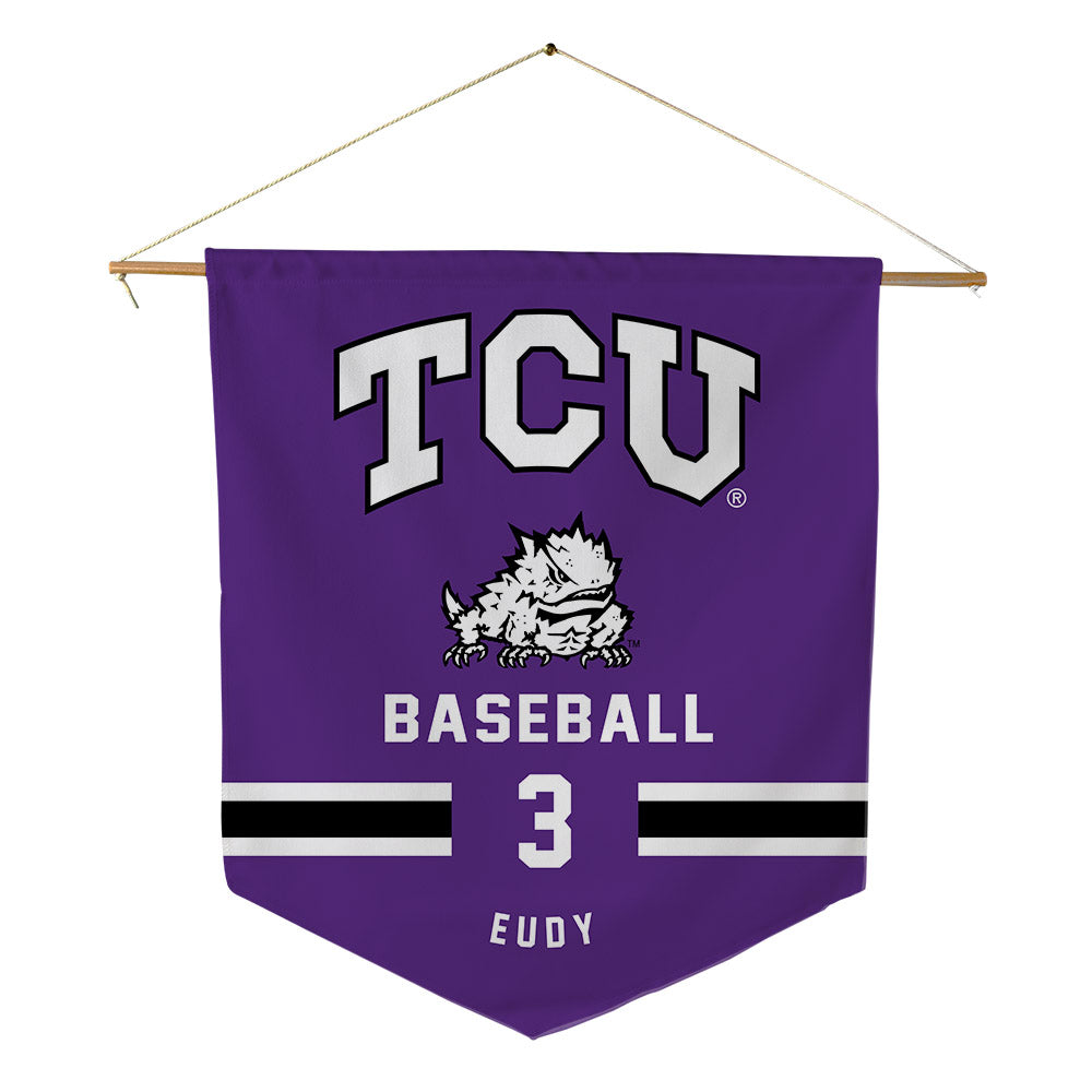 TCU - NCAA Baseball : Kade Eudy - Pennant - 18" x 21"-0