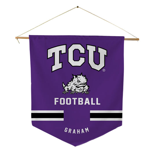 TCU - NCAA Football : G'Ivori Graham - Pennant - 18" x 21"-0
