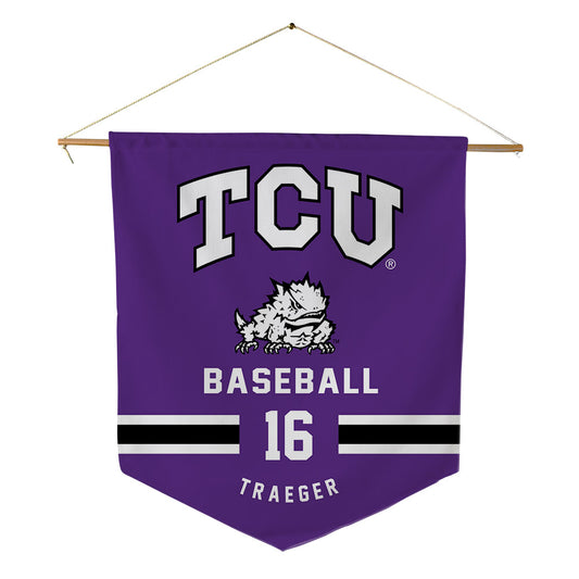 TCU - NCAA Baseball : Nolan Traeger - Pennant - 18" x 21"-0