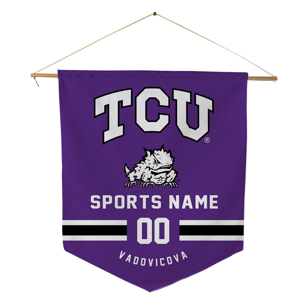 TCU - NCAA Women's Swimming & Diving : Nina Vadovicova - Pennant - 18" x 21"-0