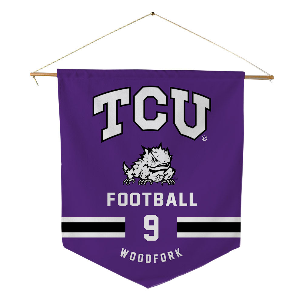 TCU - NCAA Football : Chad Woodfork - Pennant - 18" x 21"-0