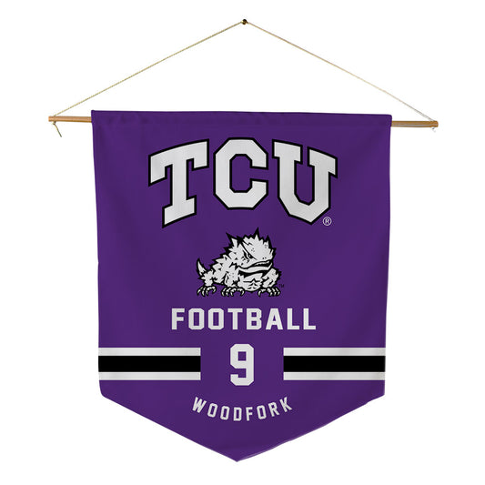 TCU - NCAA Football : Chad Woodfork - Pennant - 18" x 21"-0