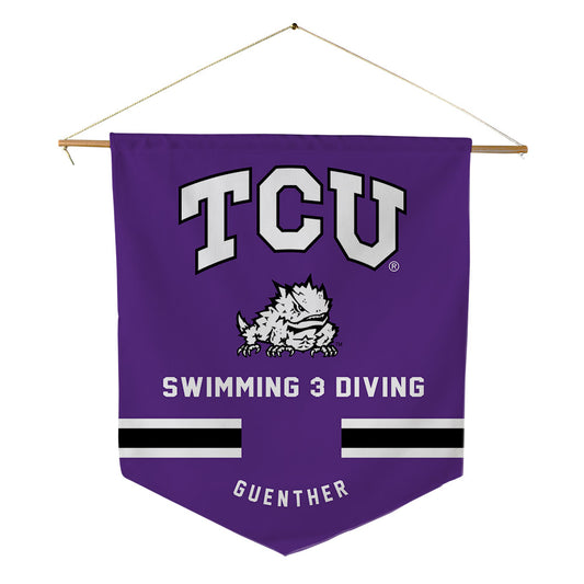 TCU - NCAA Women's Swimming & Diving : Anna-Grace Guenther - Pennant - 18" x 21"-0