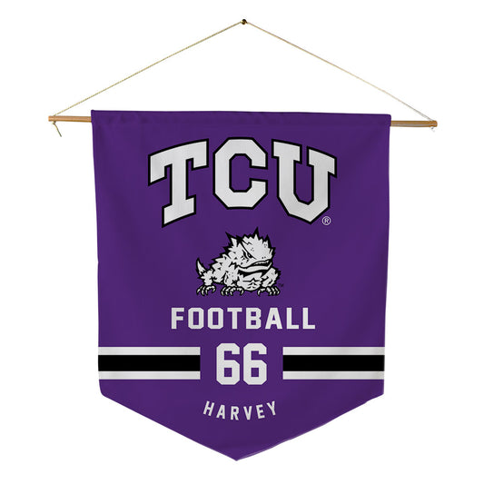 TCU - NCAA Football : Wesley Harvey - Pennant - 18" x 21"-0