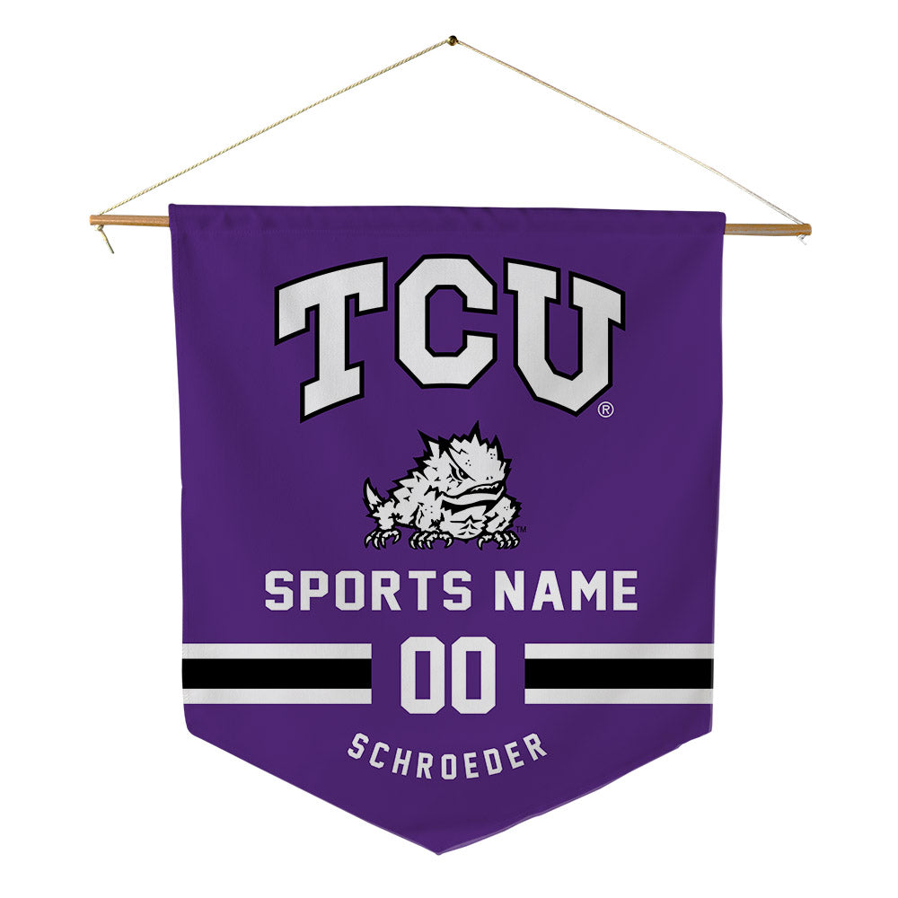 TCU - NCAA Baseball : Ben Schroeder - Pennant - 18" x 21"-0