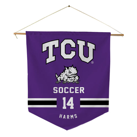 TCU - NCAA Women's Soccer : Hannah Harms - Pennant - 18" x 21"-0