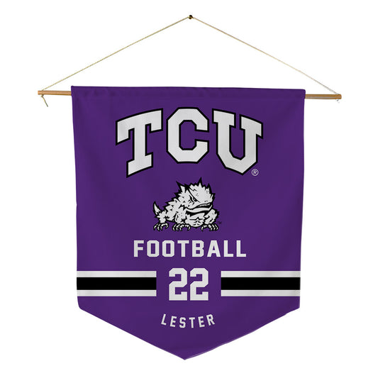 TCU - NCAA Football : Jordan Lester - Pennant - 18" x 21"-0