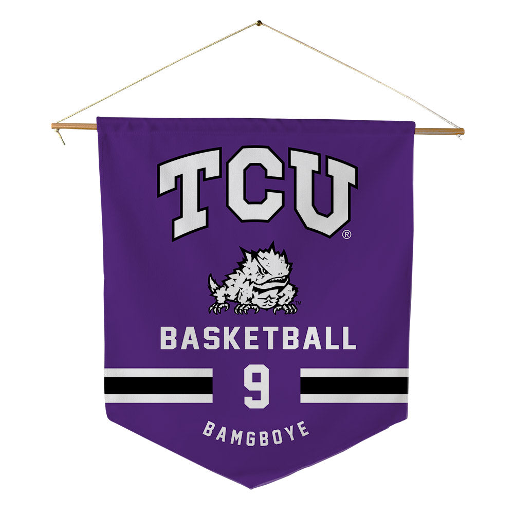 TCU - NCAA Men's Basketball : Luke Bamgboye - Pennant - 18" x 21"-0