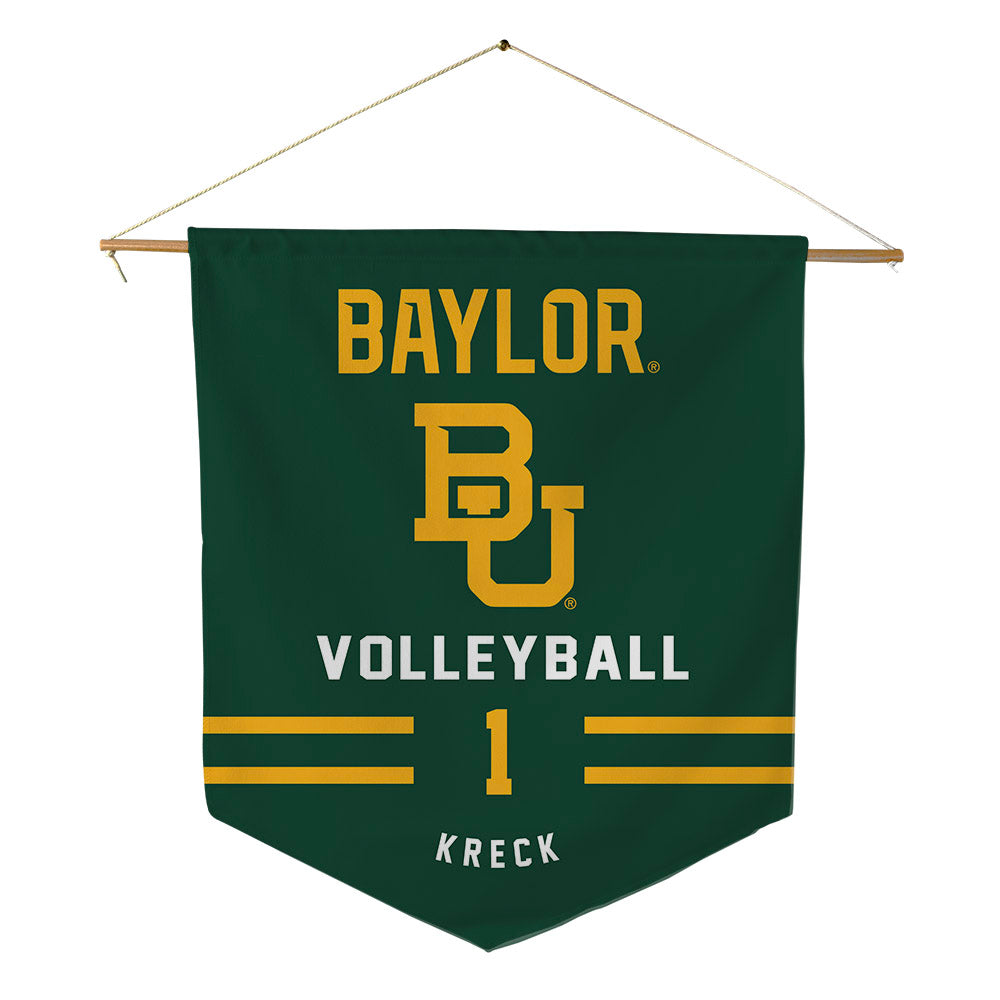 Baylor - NCAA Women's Volleyball : Harley Kreck - Pennant - 18" x 21"-0