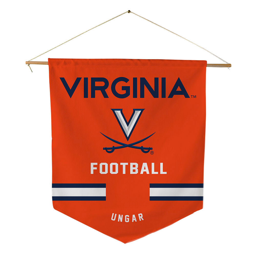 Virginia - NCAA Football : Lukas Ungar - Pennant - 18" x 21"-0