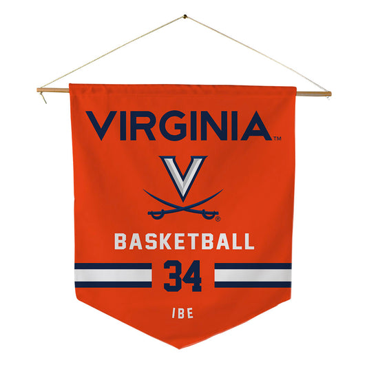 Virginia - NCAA Men's Basketball : Favour Ibe - Pennant - 18" x 21"-0