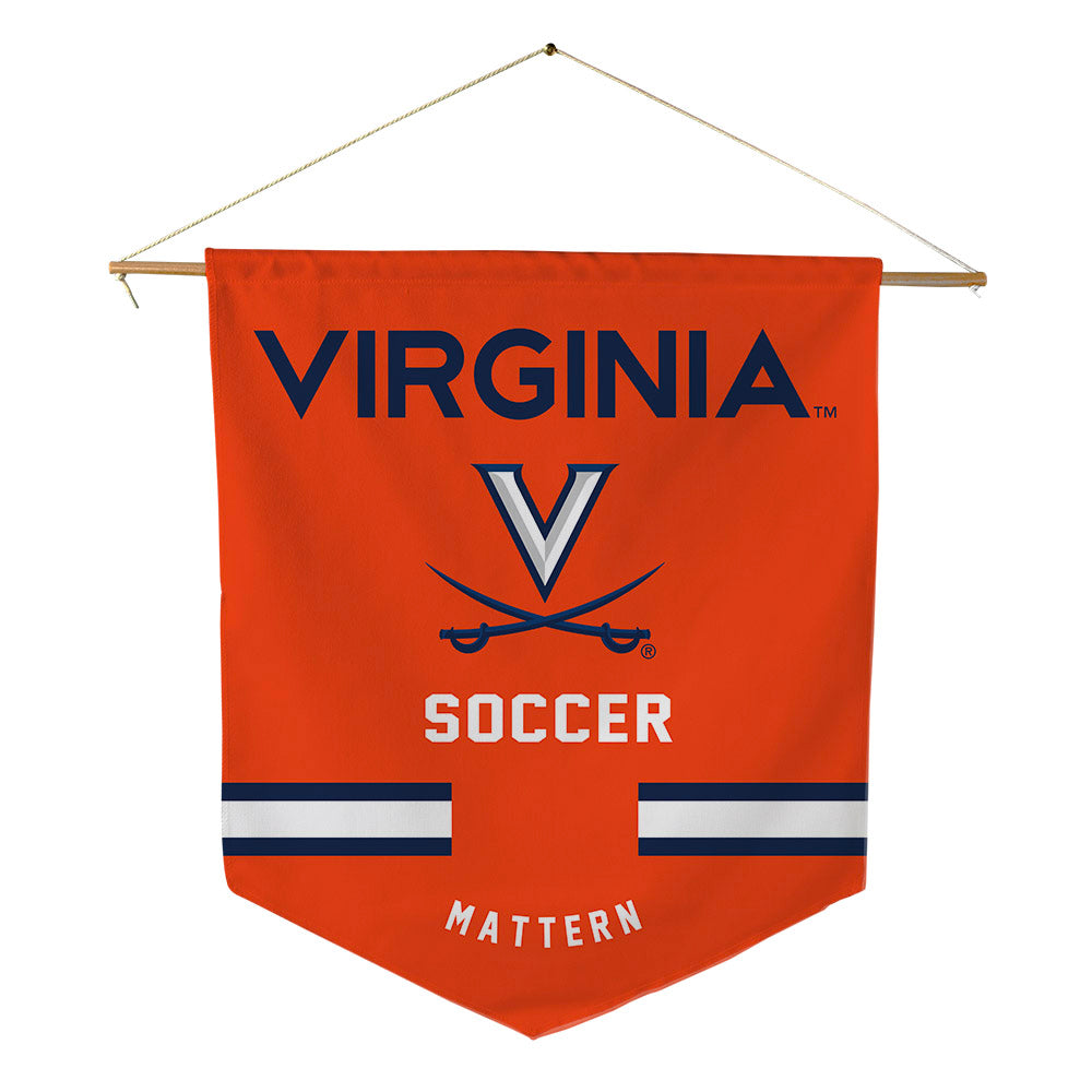Virginia - NCAA Women's Soccer : Reese Mattern - Pennant - 18" x 21"-0