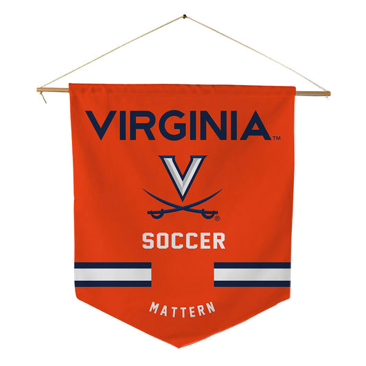 Virginia - NCAA Women's Soccer : Reese Mattern - Pennant - 18" x 21"-0
