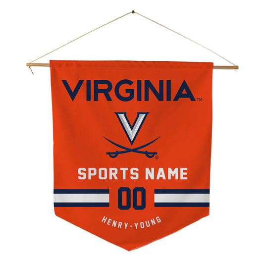 Virginia - NCAA Football : Darrion Henry-Young - Pennant - 18" x 21"-0