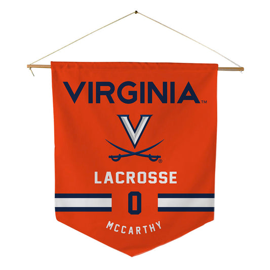 Virginia - NCAA Men's Lacrosse : Kian McCarthy - Pennant - 18" x 21"-0